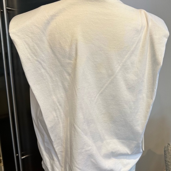 NWT Babaton Shoulder Pad Tank in ‘Heathered White Cloud’ Sz: XS. - Picture 4 of 8